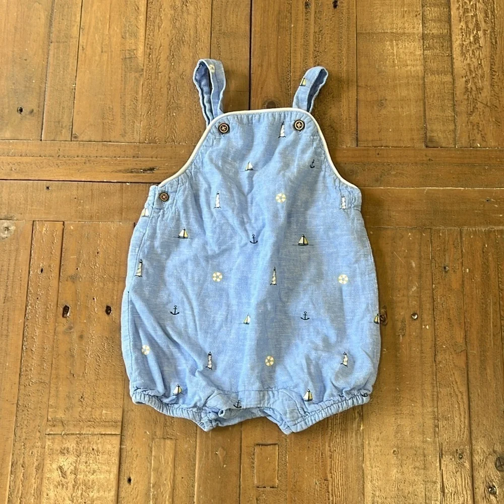 Janie and jack linen nautical sunsuit